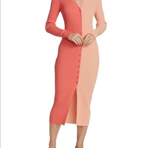 Staud Shoko Colorblock Sweaterdress
